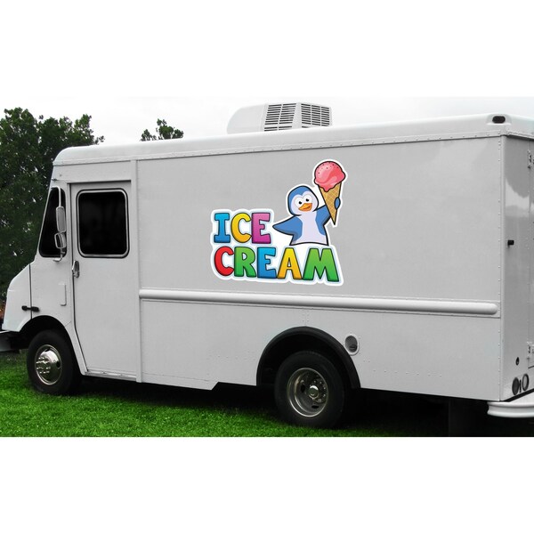 Signmission Safety Sign, 9 in Height, Vinyl, 6 in Length, Ice Cream 1, D-DC-12-Ice Cream 1 D-DC-12-Ice Cream 1 - main